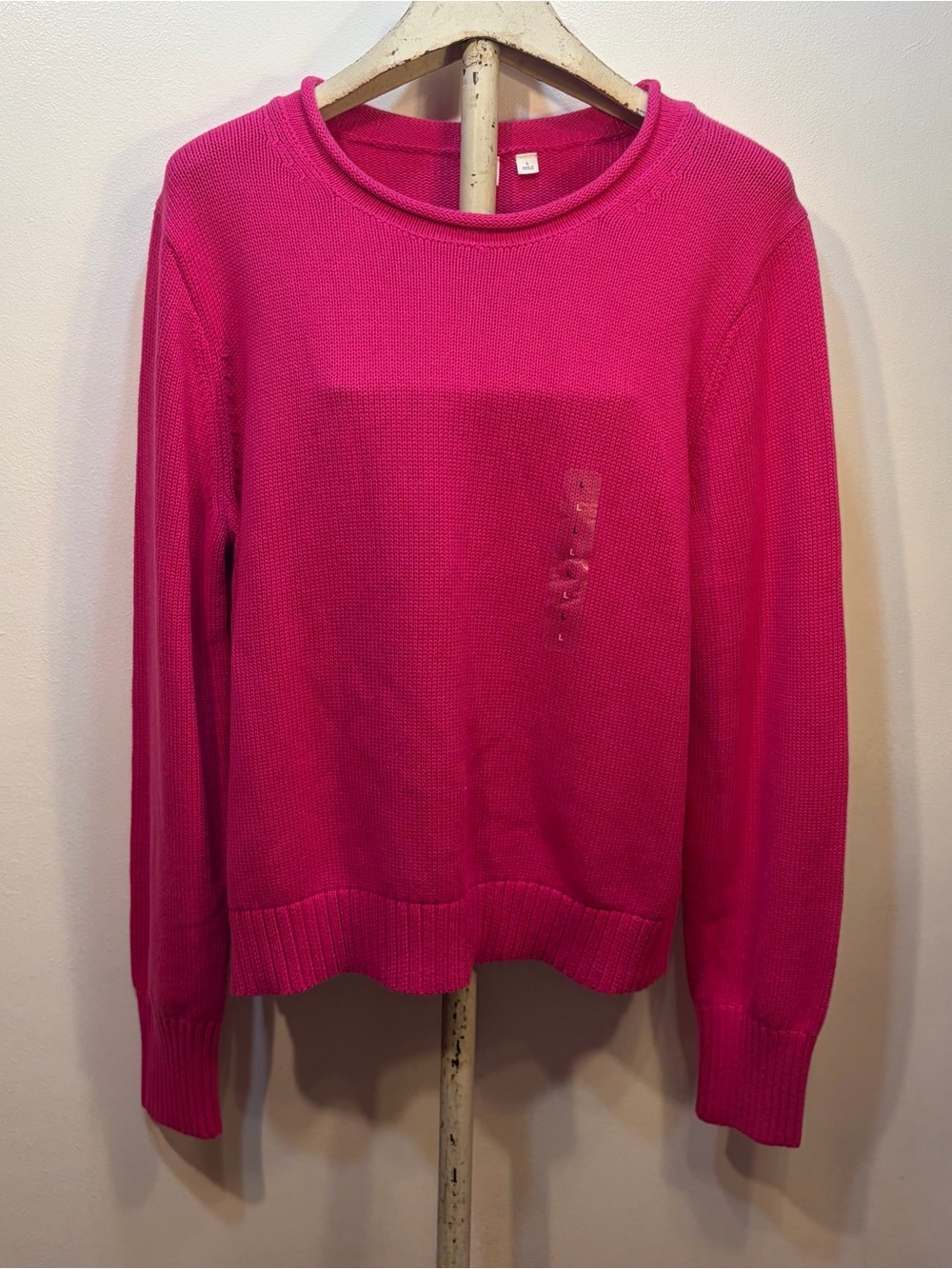 GAP Women's Hot Pink Crewneck Sweater